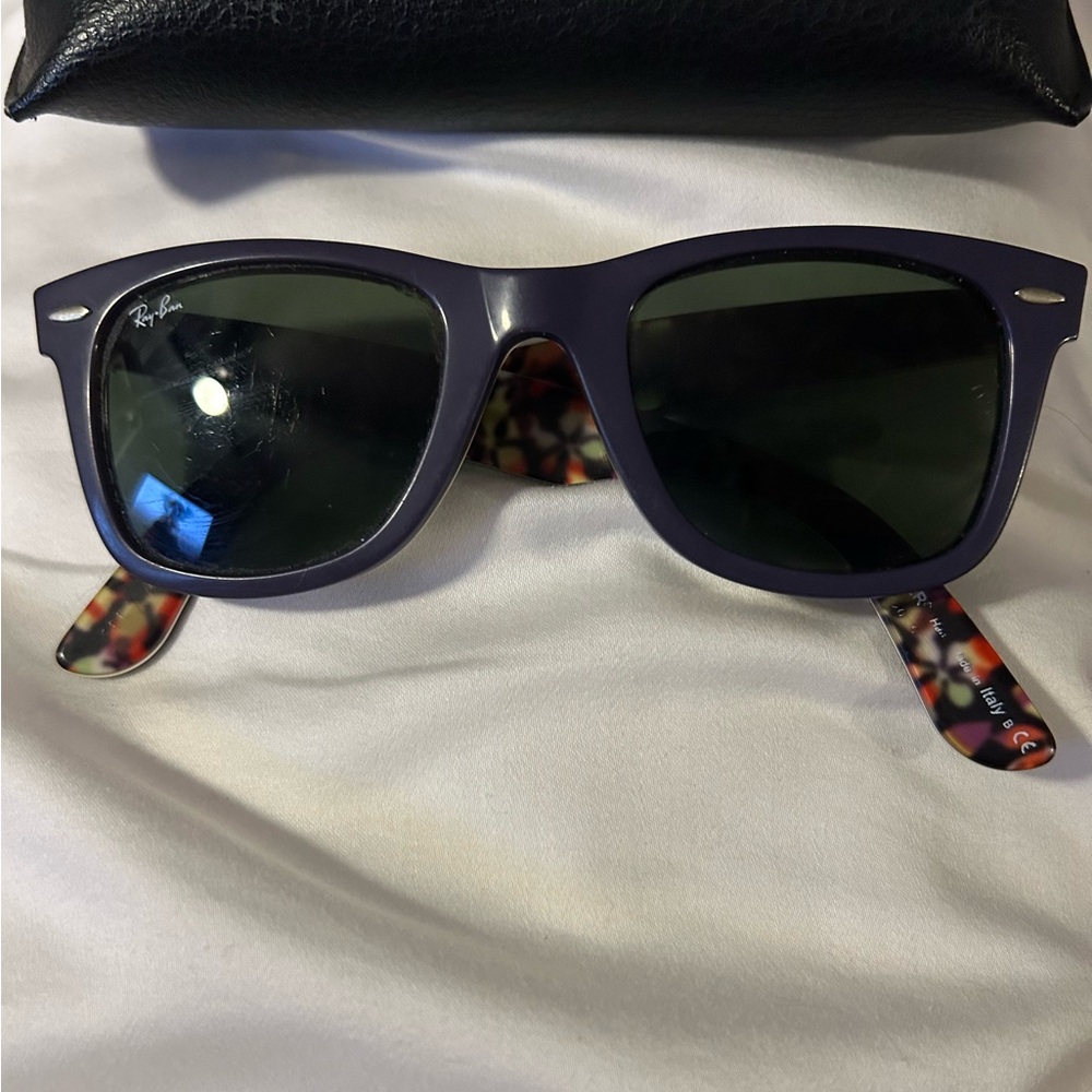Ray-Ban Purple Sunglasses with Colorful Arms